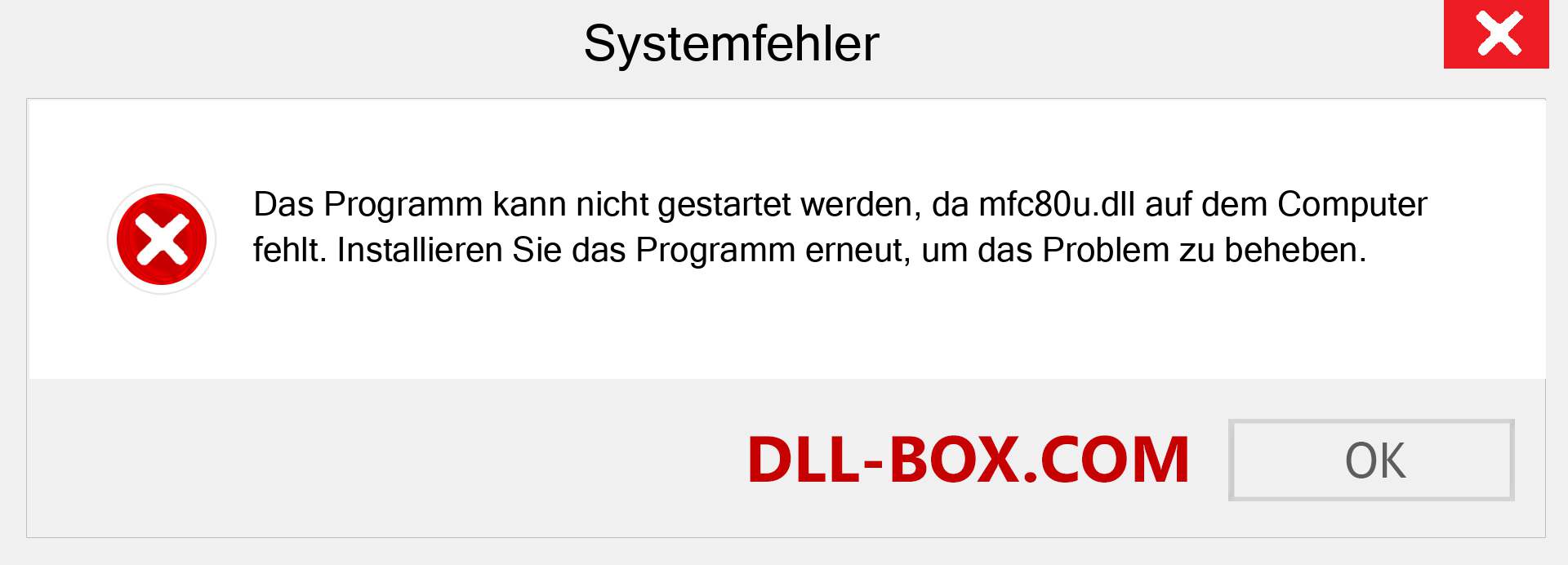 mfc80u.dll-Datei fehlt?. Download für Windows 7, 8, 10 - Fix mfc80u dll Missing Error unter Windows, Fotos, Bildern